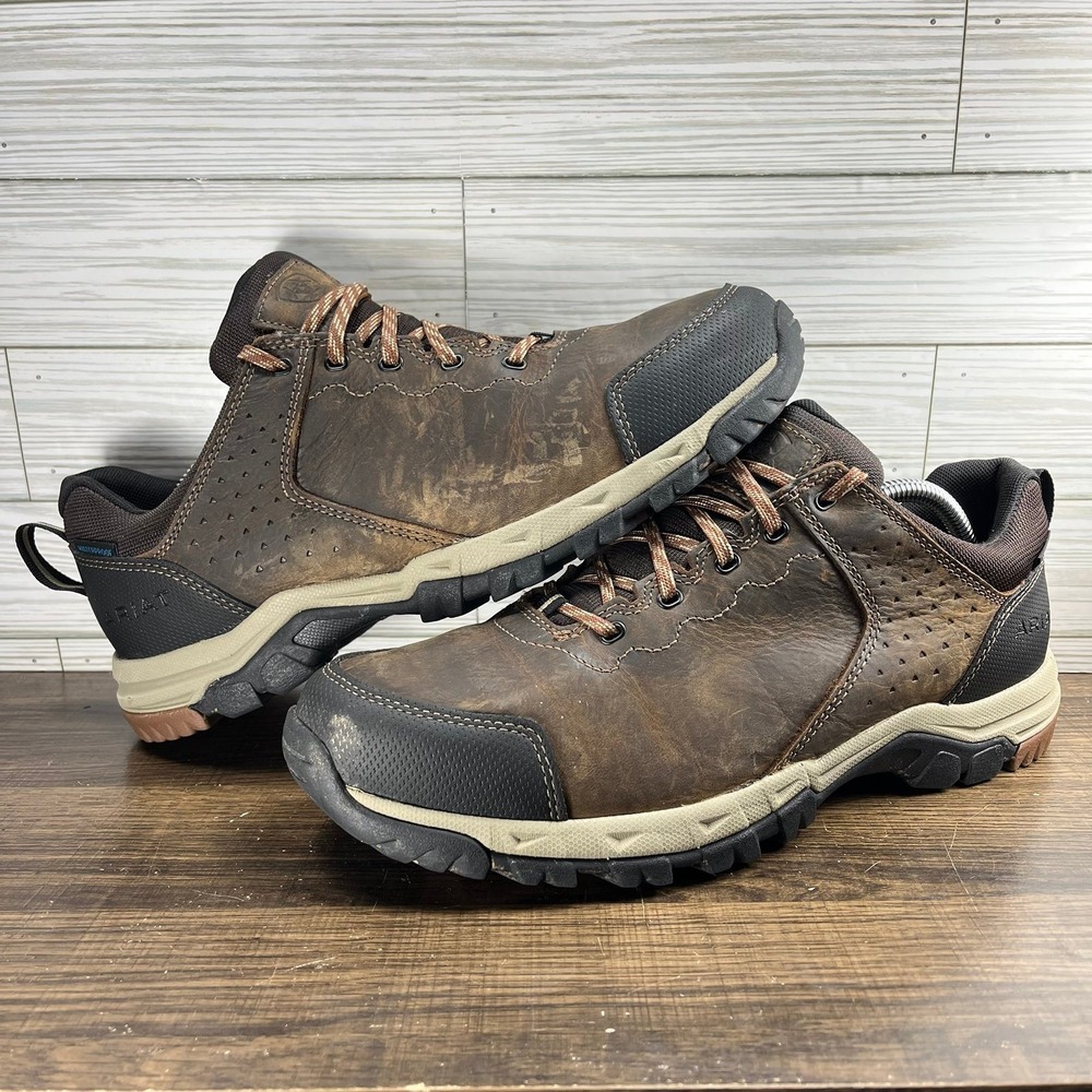 Ariat Skyline Low Waterproof Hiking Men's Brown Shoes - Men's Size 10.5 (D) - Picture 3 of 9